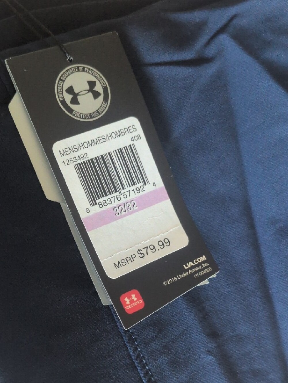 Under Armour Navy Tapered Athletic Golf Pants - Picture 8 of 9